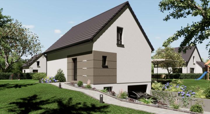 Maison neuve à Oberhoffen lès Wissembourg, 5 pièces et terrain 400m2 - 2