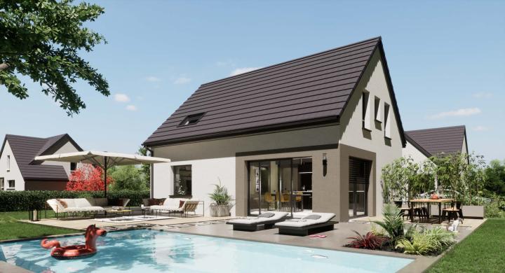 Projet de construction maison neuve près de Stutzheim Offenheim Bas-Rhin 67 à 576 800 €