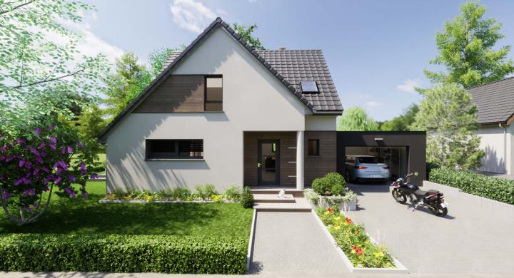Maison neuve à Dinsheim sur Bruche, 5 pièces et terrain 558m2 - 2