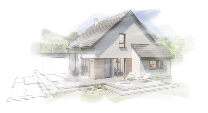 Projet de construction maison neuve près de Niederhergheim Haut-Rhin 68 à 388 300 €