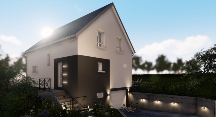 Projet de construction maison neuve près de Niederbronn les Bains Bas-Rhin 67 à 295 400 €