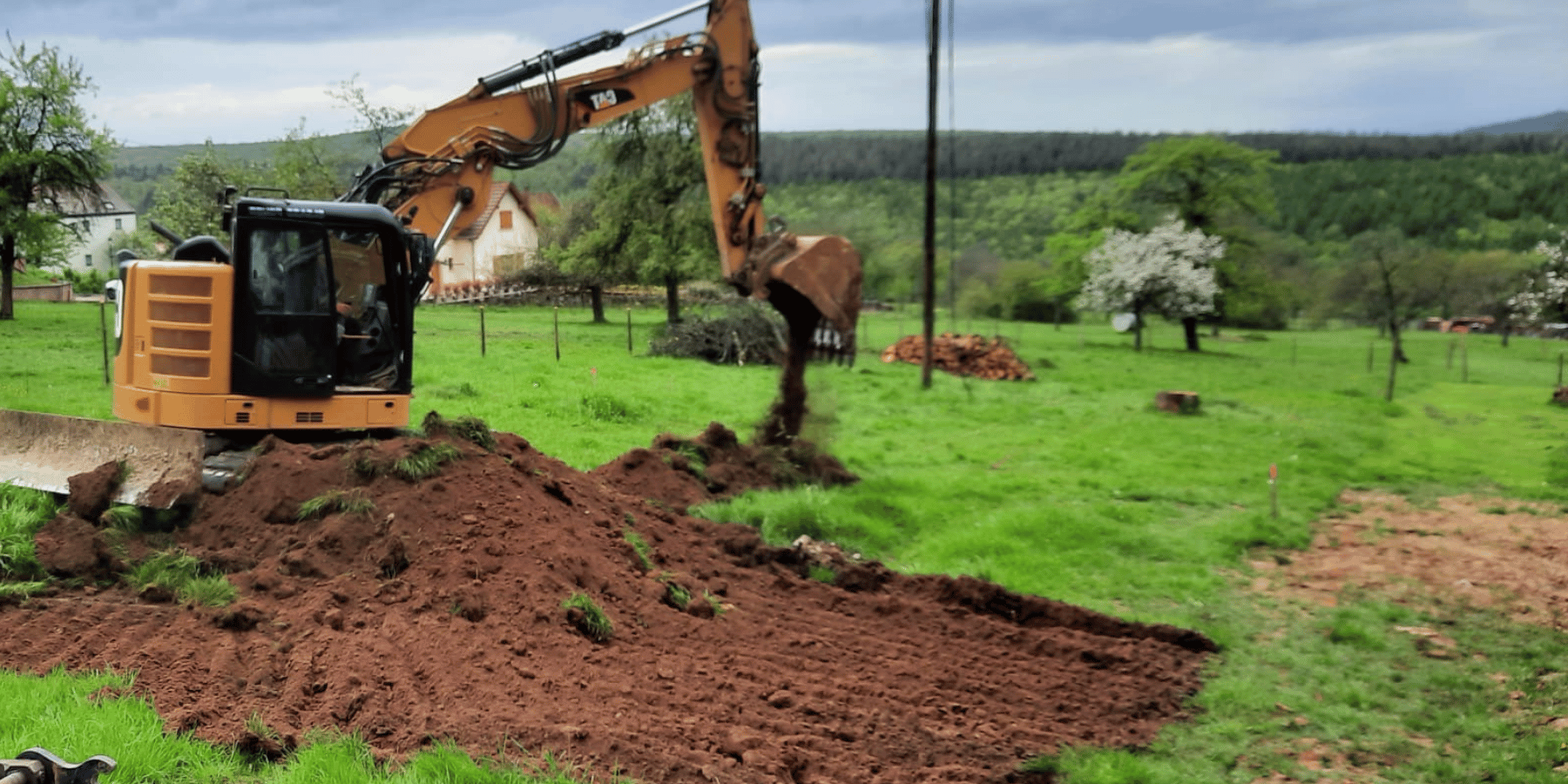 demarrage travaux maison neuve terrassement