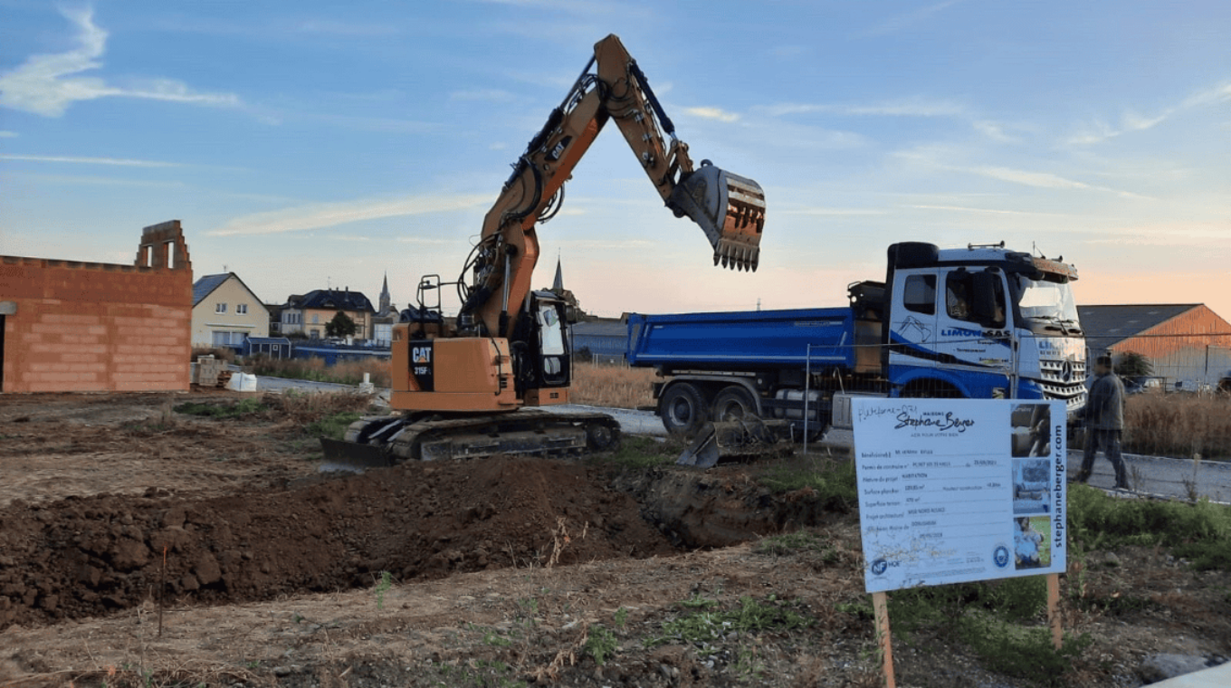 enlevement terres construction maison neuve