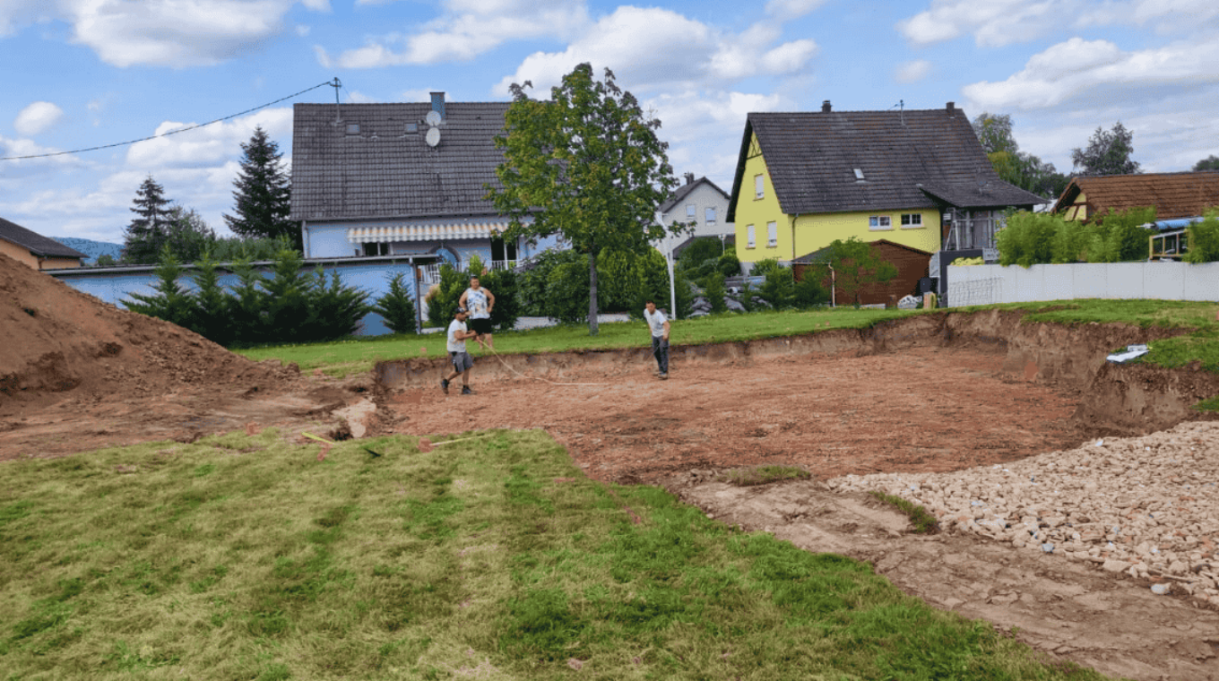 implantation construction maison neuve