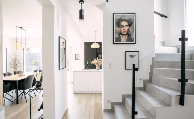 entree et couloir modernes et lumineux