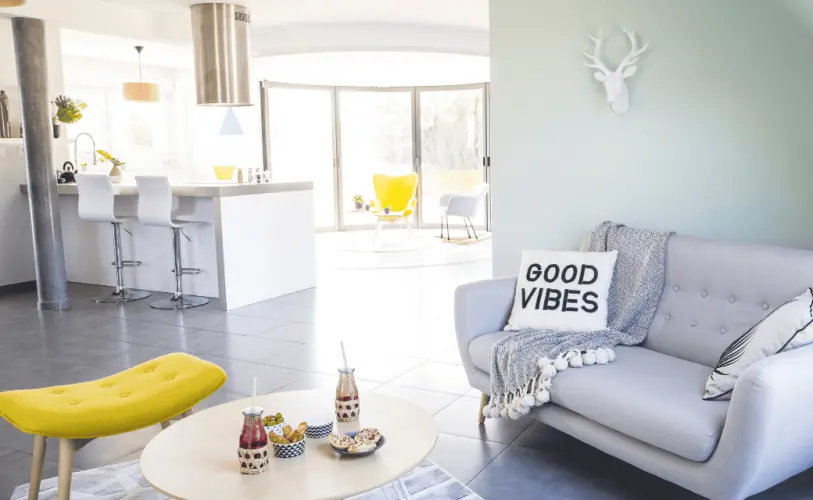 piece de vie lumineuse