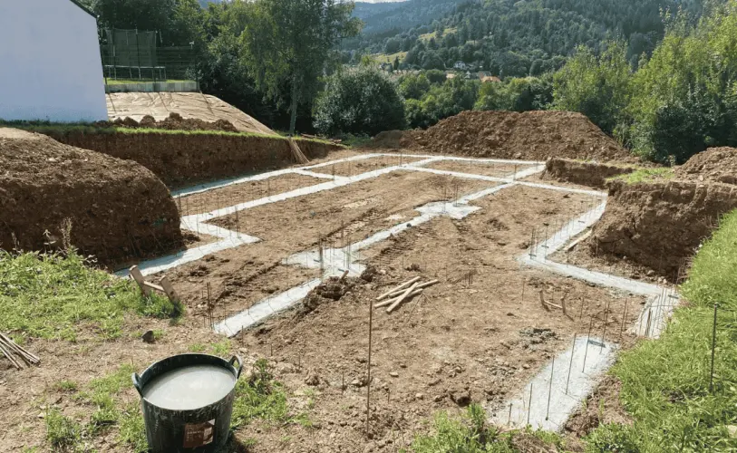 fondation construction maison neuve