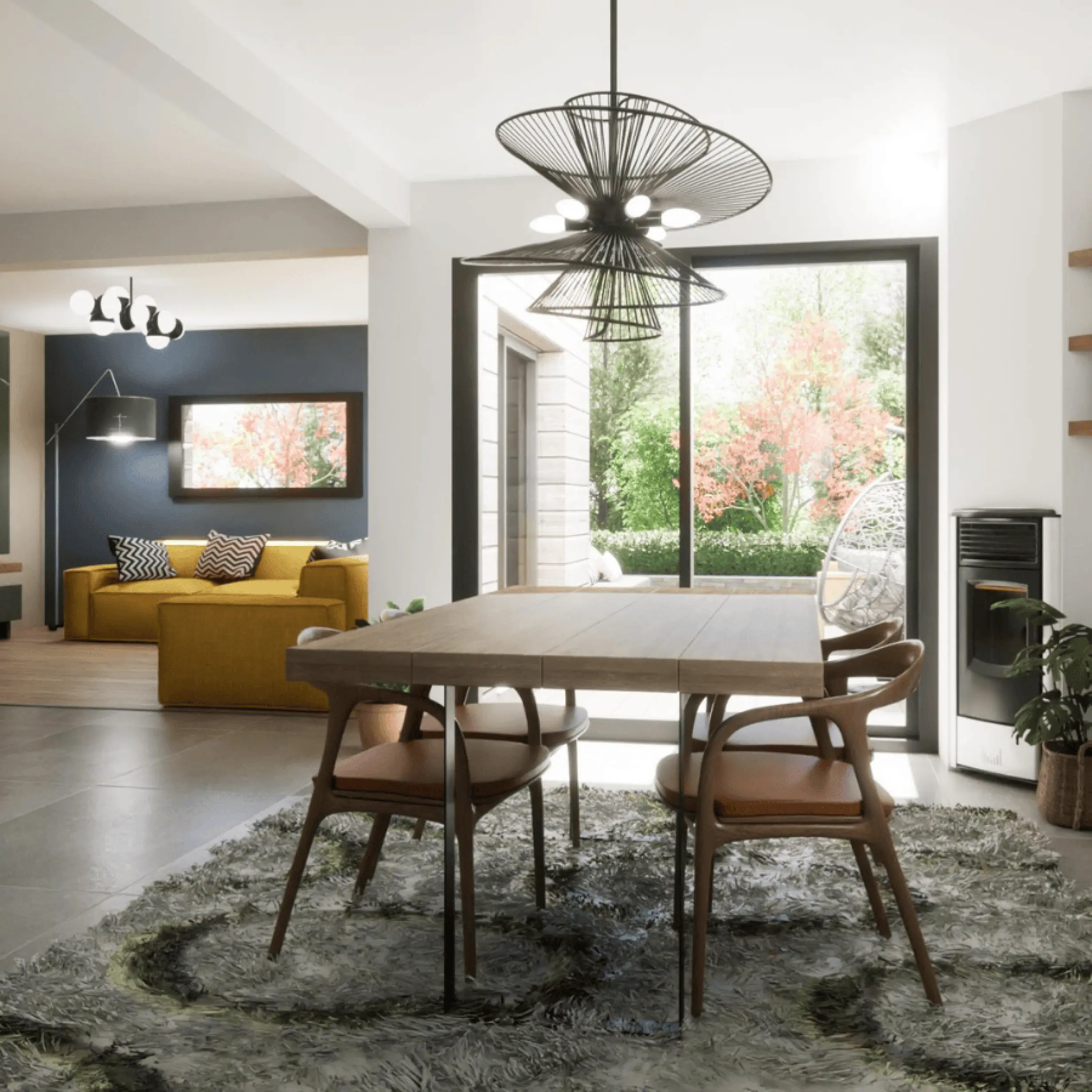 salon interieur design et evolutif