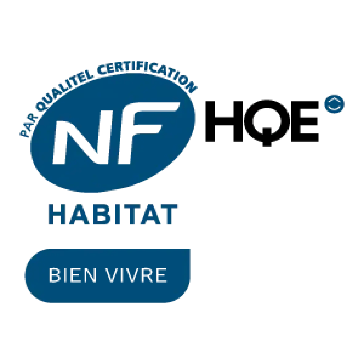 Logo de la certification NF Habitat HQE 