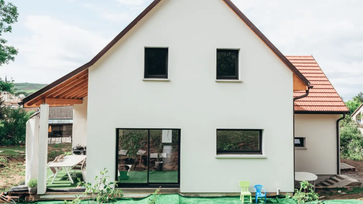 maison individuelle toit deux pans